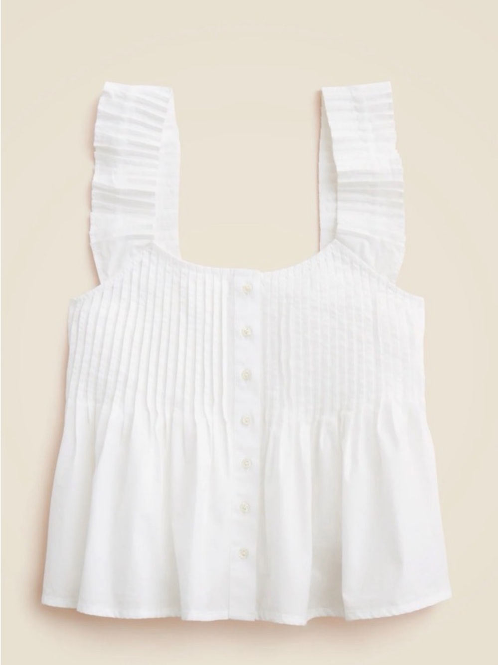 Like new Sz L J. crew pintuck peplum top